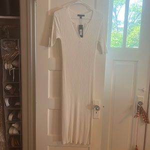White sweater dress Banana Republic